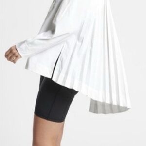 Athleta White sojourn Long Sleeve Top